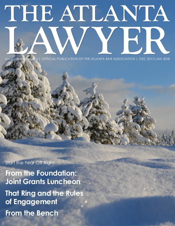 The Atlanta Lawyer December 2017/January 2018