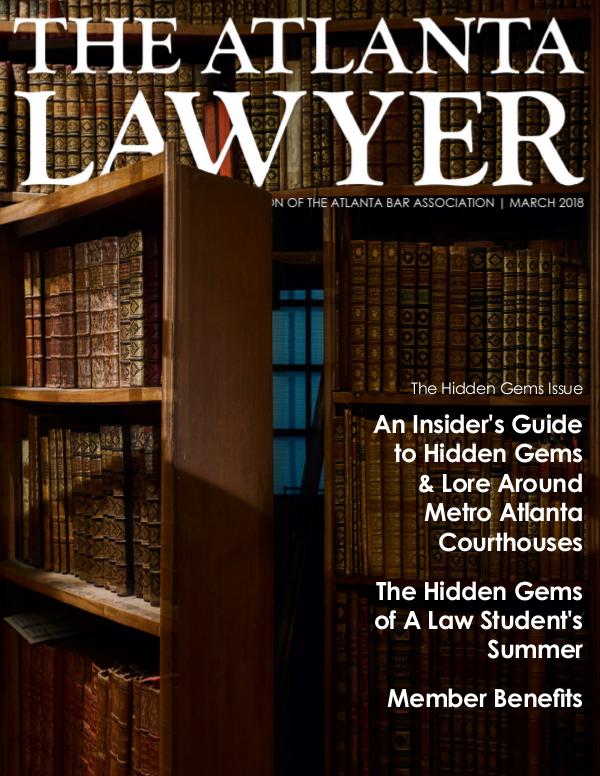 The Atlanta Lawyer March 2018