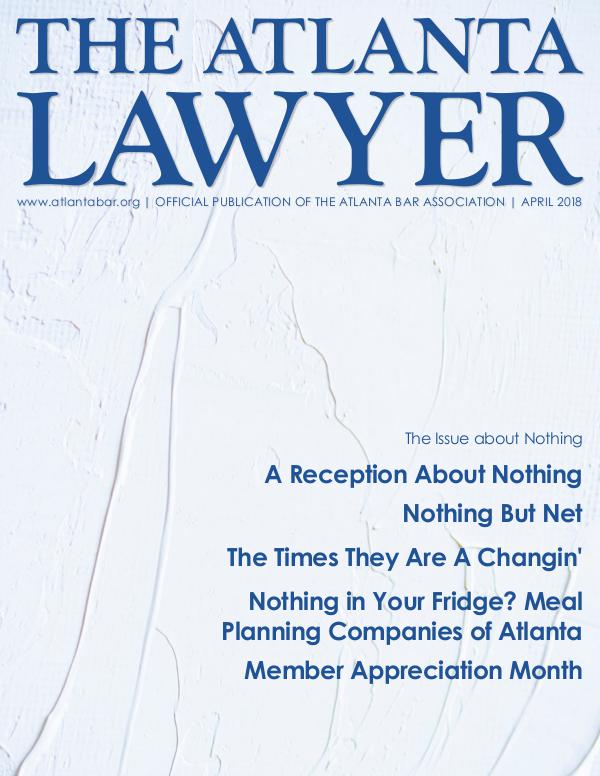 The Atlanta Lawyer April 2018