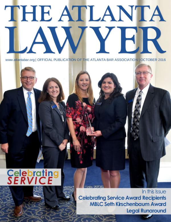 The Atlanta Lawyer October 2016