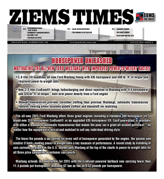 Ziems Times August 2014