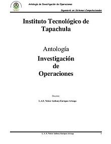 Investigación de Operaciones