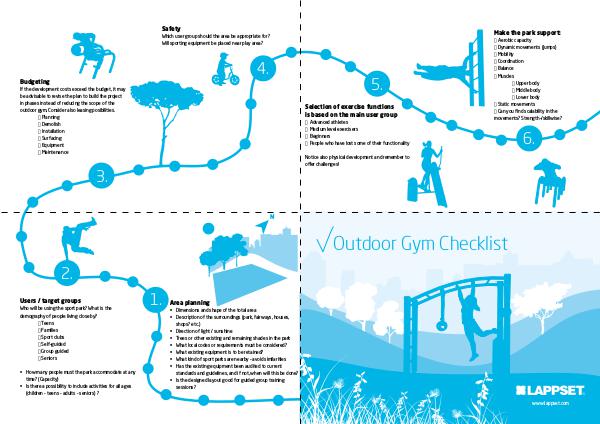 Planning Outdoor Gym Lappset SPORT Checklist EN