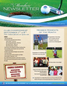 Regatta Bay Club Newsletter September 2013