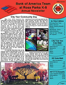 City Year Sacramento: Bank of America Team Newsletter