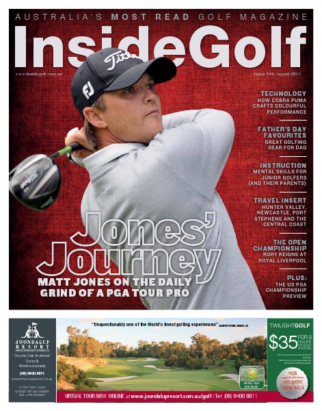 Inside Golf, Australia. August 2014