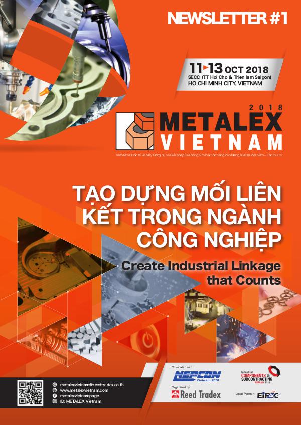 METALEX Vietnam 2018 Newsletter #1 MXV_2018_NEWSLETTER#1 250418L