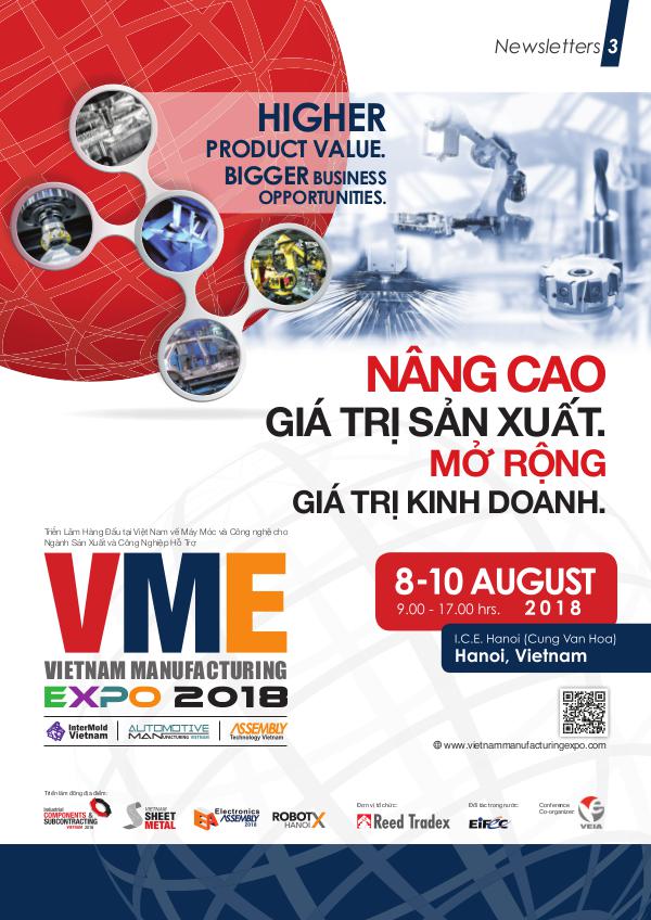 Vietnam Manufacturing Expo 2018 Newsletter#3 VME 2018_Newsletter#3_Lowres