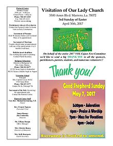 VOL Parish Weekly Bulletin