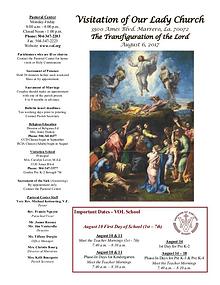 VOL Parish Weekly Bulletin