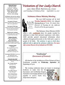 VOL Parish Weekly Bulletin