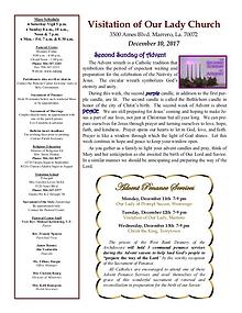 VOL Parish Weekly Bulletin