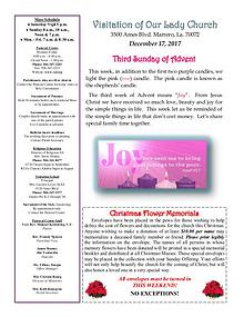 VOL Parish Weekly Bulletin