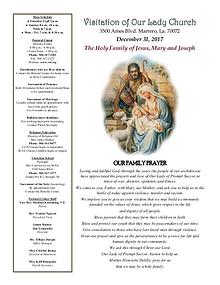 VOL Parish Weekly Bulletin