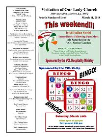 VOL Parish Weekly Bulletin