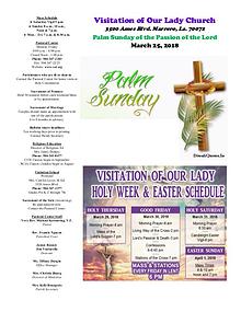 VOL Parish Weekly Bulletin