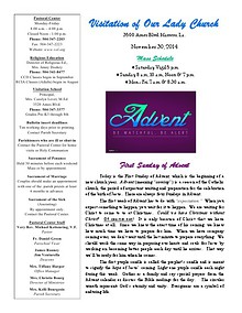 VOL Parish Weekly Bulletin