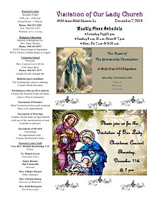 VOL Parish Weekly Bulletin