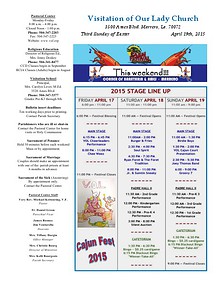 VOL Parish Weekly Bulletin