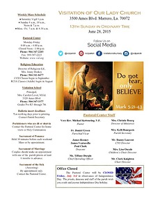 VOL Parish Weekly Bulletin