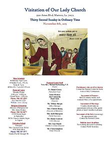 VOL Parish Weekly Bulletin