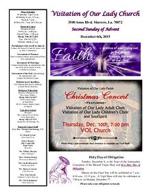 VOL Parish Weekly Bulletin