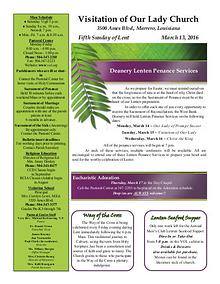 VOL Parish Weekly Bulletin