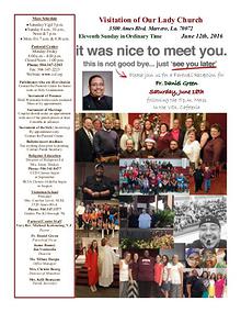 VOL Parish Weekly Bulletin