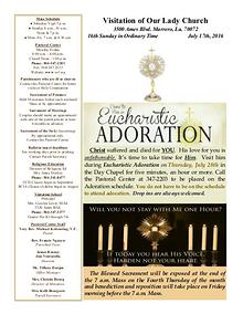 VOL Parish Weekly Bulletin