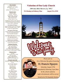 VOL Parish Weekly Bulletin