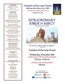 VOL Parish Weekly Bulletin