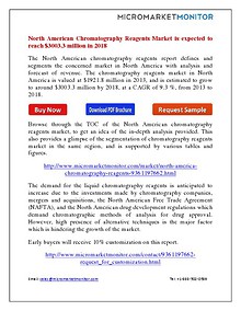 North American Chromatography Reagents Market by 2018