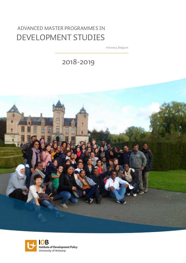 Masters in Development Studies 2018-2019 Brochure nieuw ontwerp 2018 web