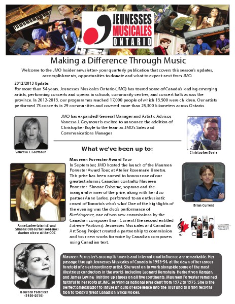 JMO Newsletter (September 2014).