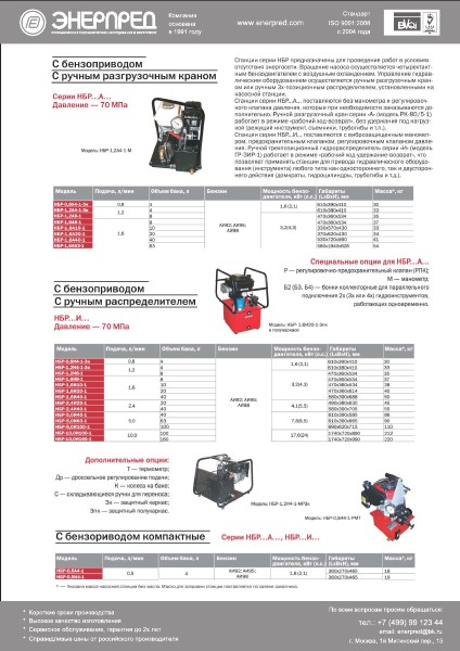 Гидравлический привод Энерпред 2014