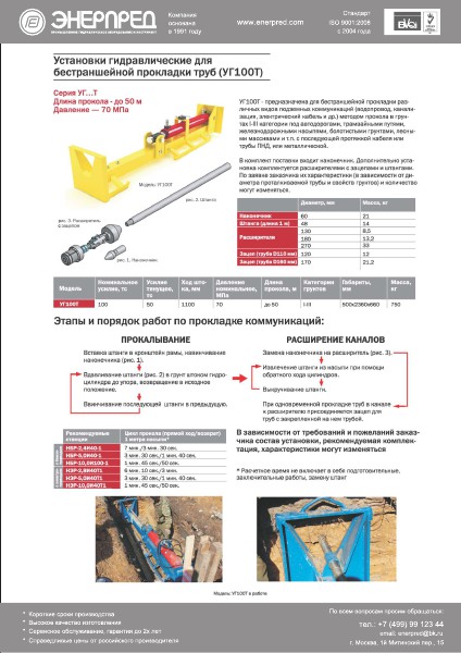 Бестраншейная прокладка Энерпред 2014