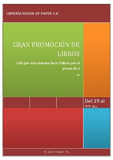 PROMOCIÓN EN LITERATURA