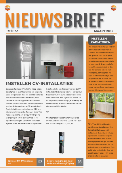 Nieuwsbrief Testo, maart 2015