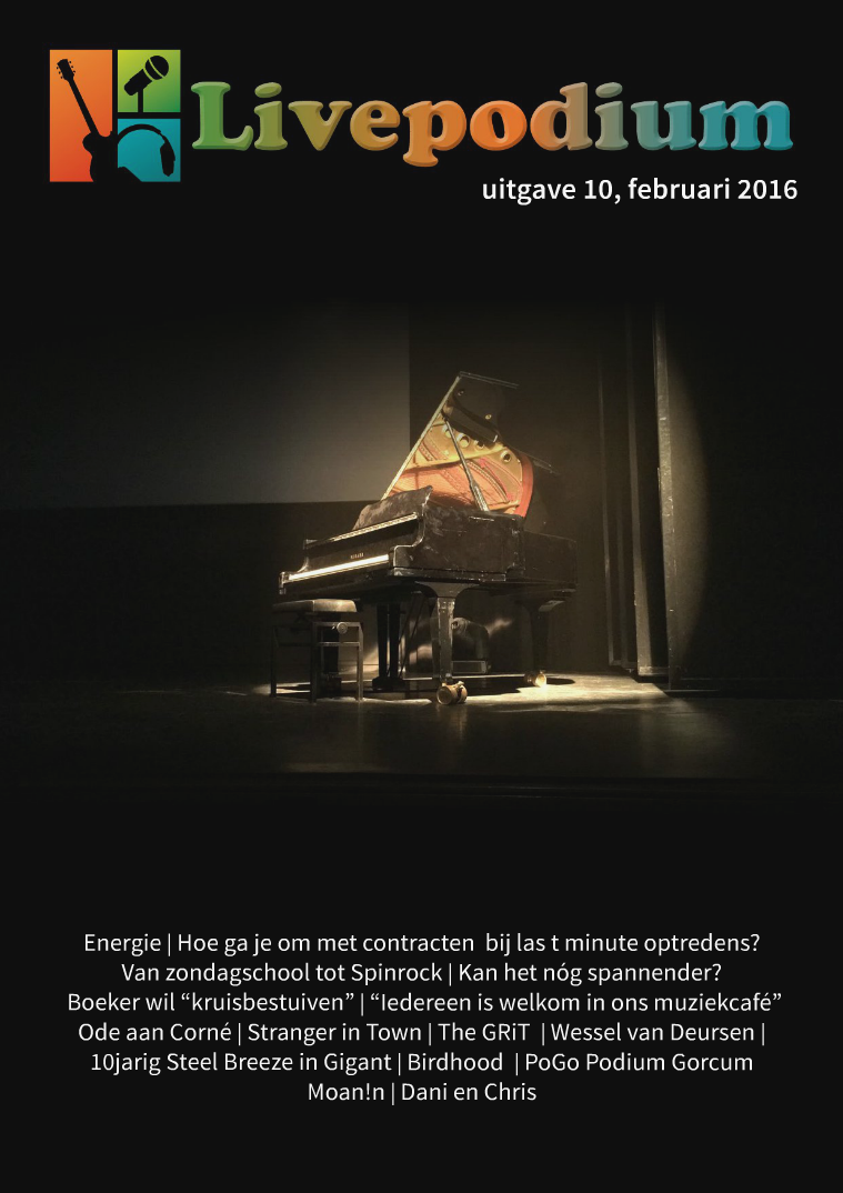 LivePodium Magazine Uitgave 10, februari 2016