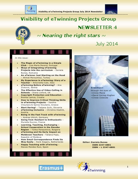 eTwinning Visibility Newsletter no. 4 eTwinning Visibility Newsletter no. 4