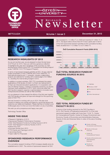 Newsletter Volume 1, Issue 3 December 31, 2013