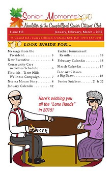 Senior Moments - The Campbellford Seniors Club Newsletter