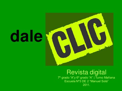 Dale Click - Revista Digital Diciembre de 2011