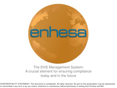 The EHS Management System