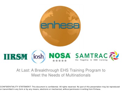 Webinars At Last: A Breakthrough EHS Training Program