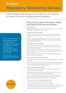 Regulatory Monitoring