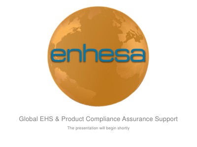 Compliance with Enhesa -  Enhesa Solutions Presentation