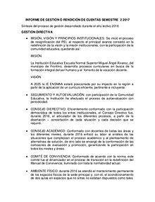 Informe de gestión