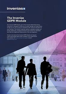 Invenias GDPR Module Datasheet