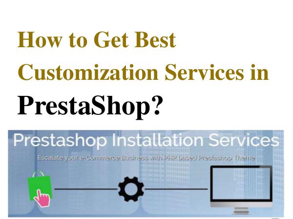 PrestaShop E-Commerce Design Services PrestaShop Ccommerce Design Services